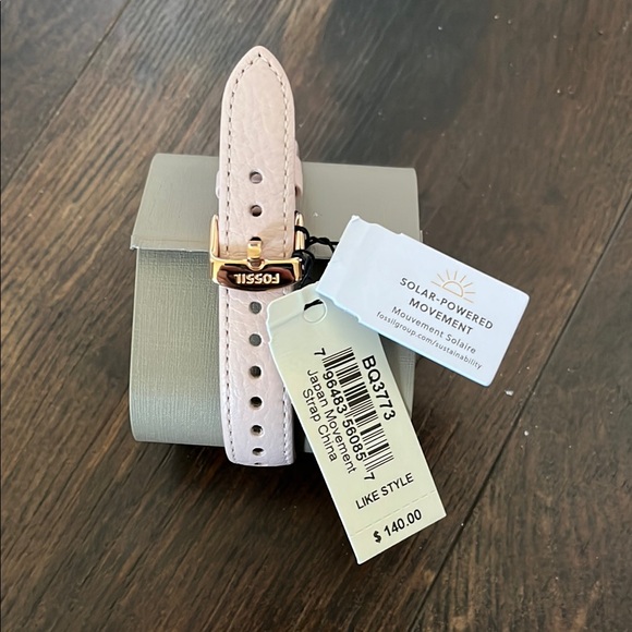 Fossil Rose Gold and Tan Watch